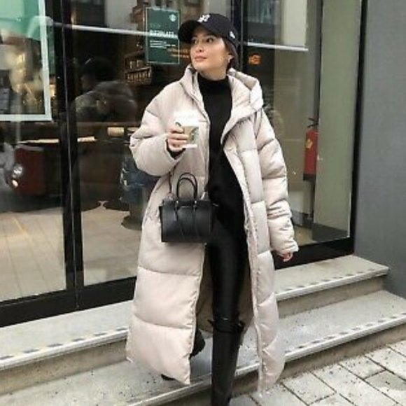 Extralong Waterrepellent Puffer Coat 